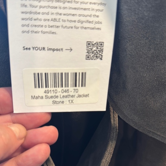 NWT Maha Suede Leather Jacket - Picture 3 of 10
